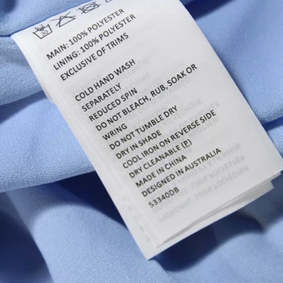 NWT Bardot x Revolve Blue Floral Cold Shoulder Ruffle Hi Low Midi Dress XS - Picture 16 of 16